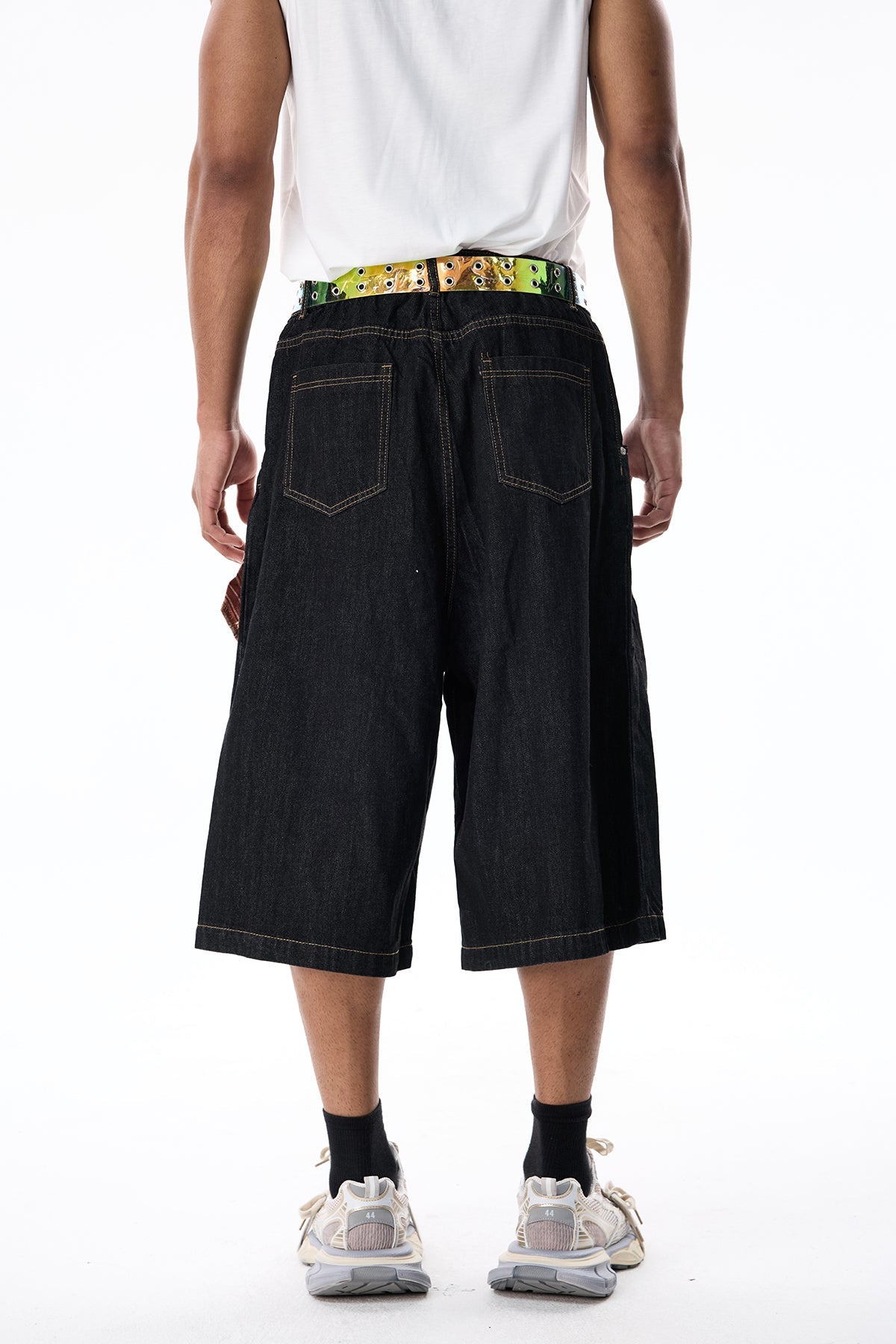 Light Storm Denim Capri Pants