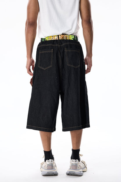 Light Storm Denim Capri Pants