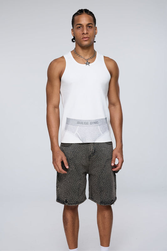 Linear Graphic Print Tank Top