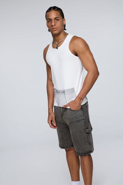 Linear Graphic Print Tank Top