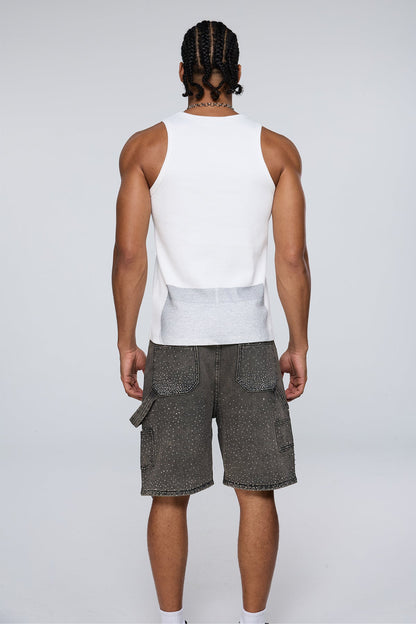 Linear Graphic Print Tank Top