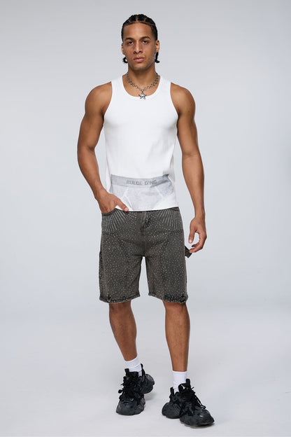 Linear Graphic Print Tank Top