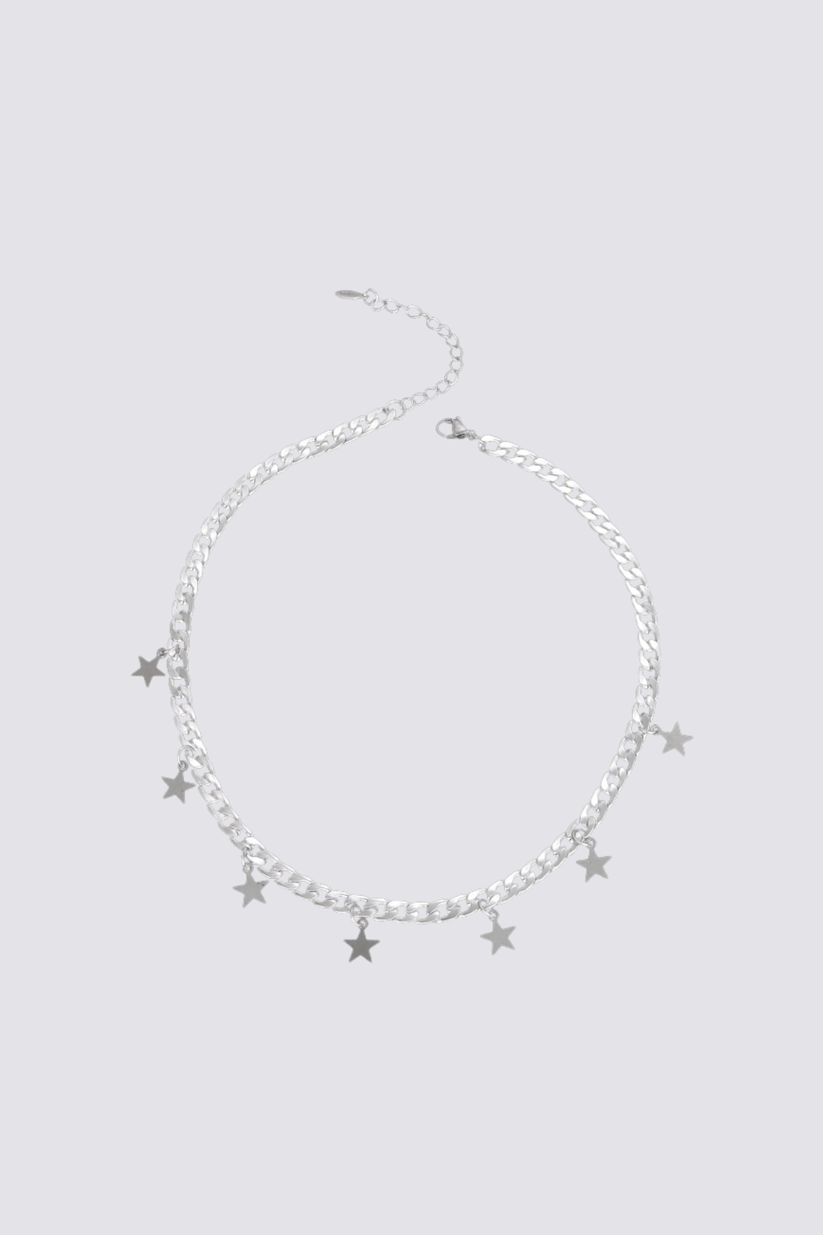 Linear Metal Star Necklace