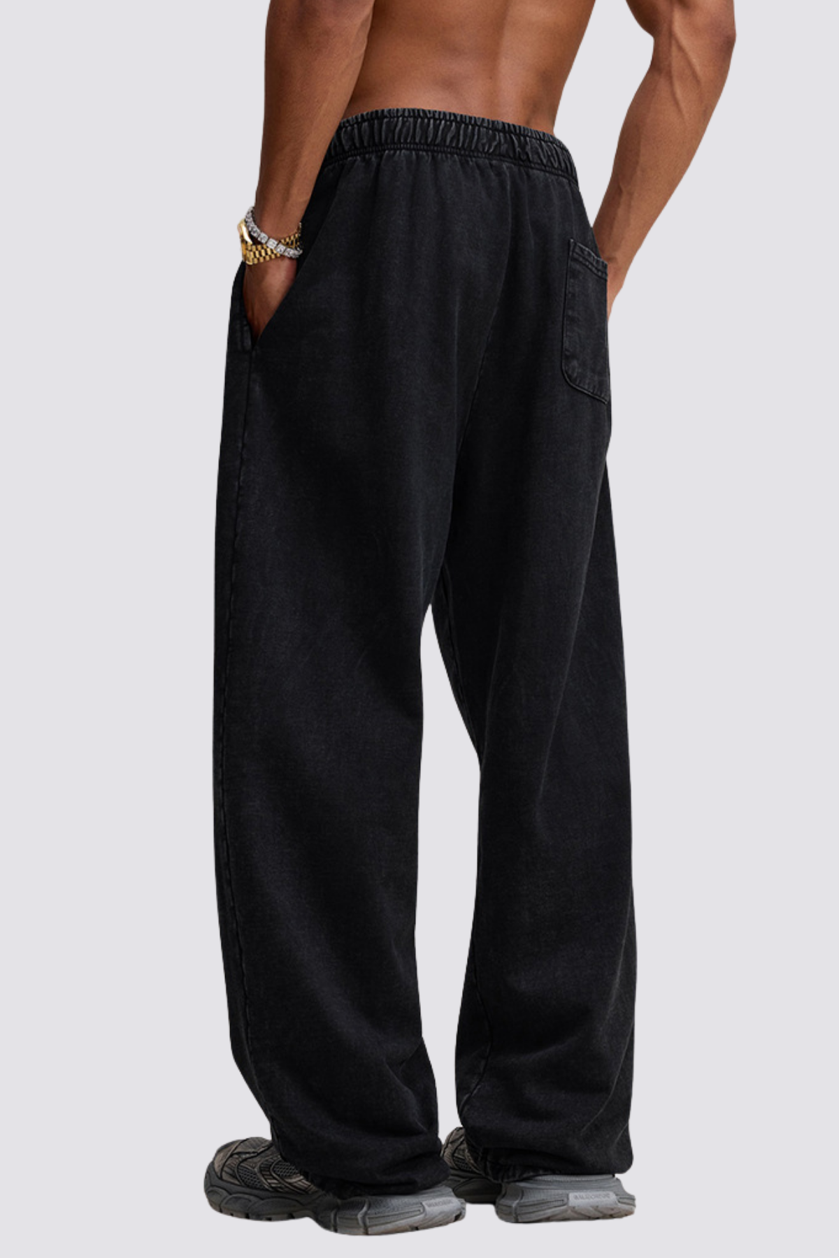 Linear Pace Straight Pants Black