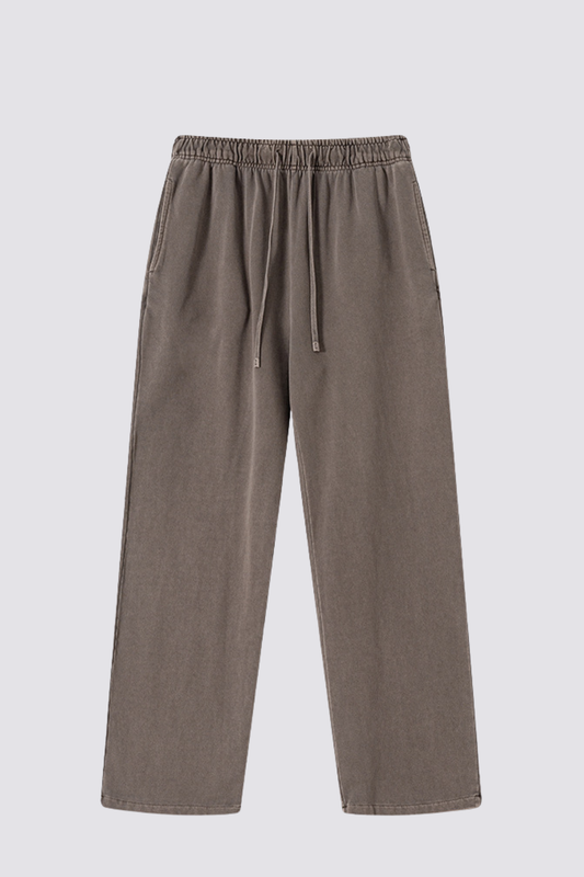 Linear Pace Straight Pants Brown
