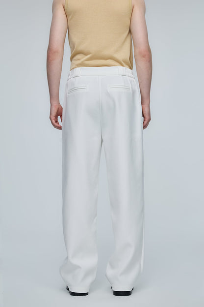 Linear Panel Rhinestone Straight Pants