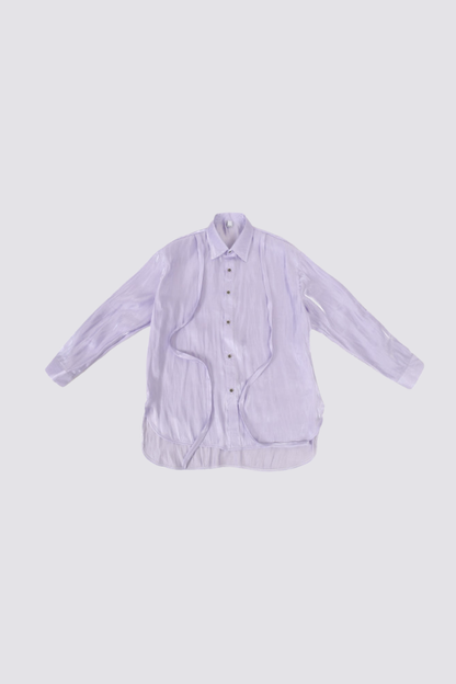 Linear Tint Silk Long Sleeve Shirt