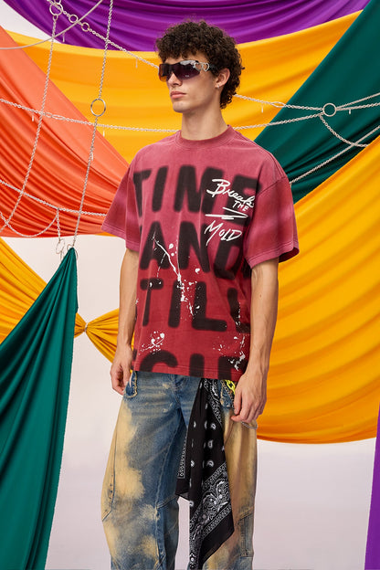 Low Trace Graffiti T-Shirt Pink