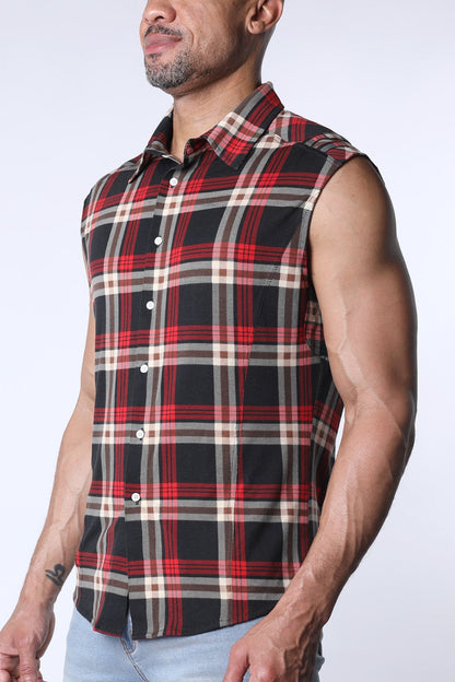 Lumber Jacked Sleeveless Shirt