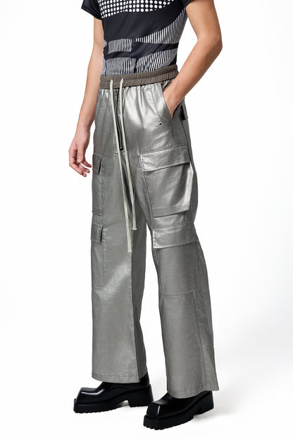 Luminous Ocean Wide Leg Denim Pants