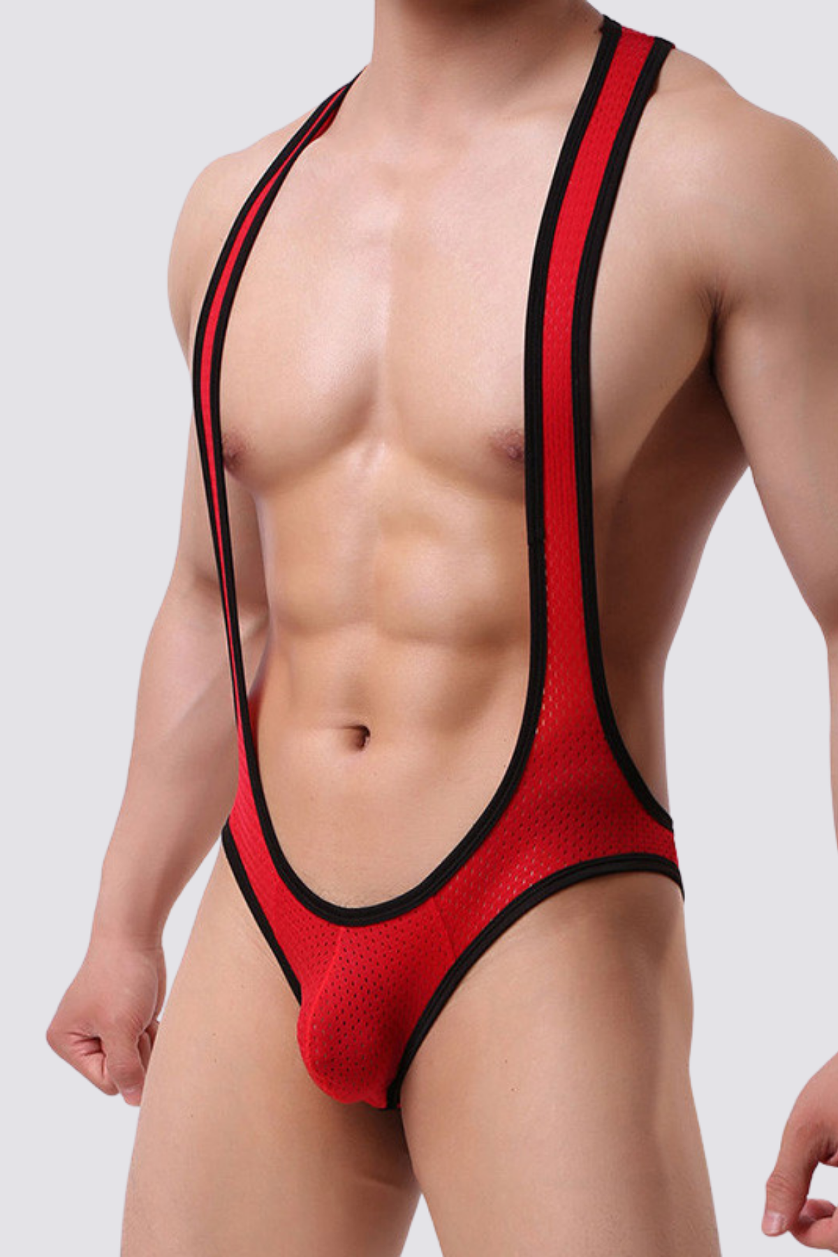 Lunar Eclipse Cutout Bodysuit Red