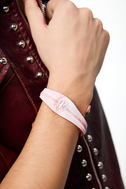 Lunar Wrap Leather Eye Bracelet
