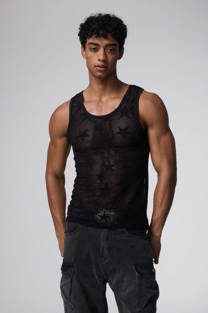 Lush Surface Star Cutout Tank Top