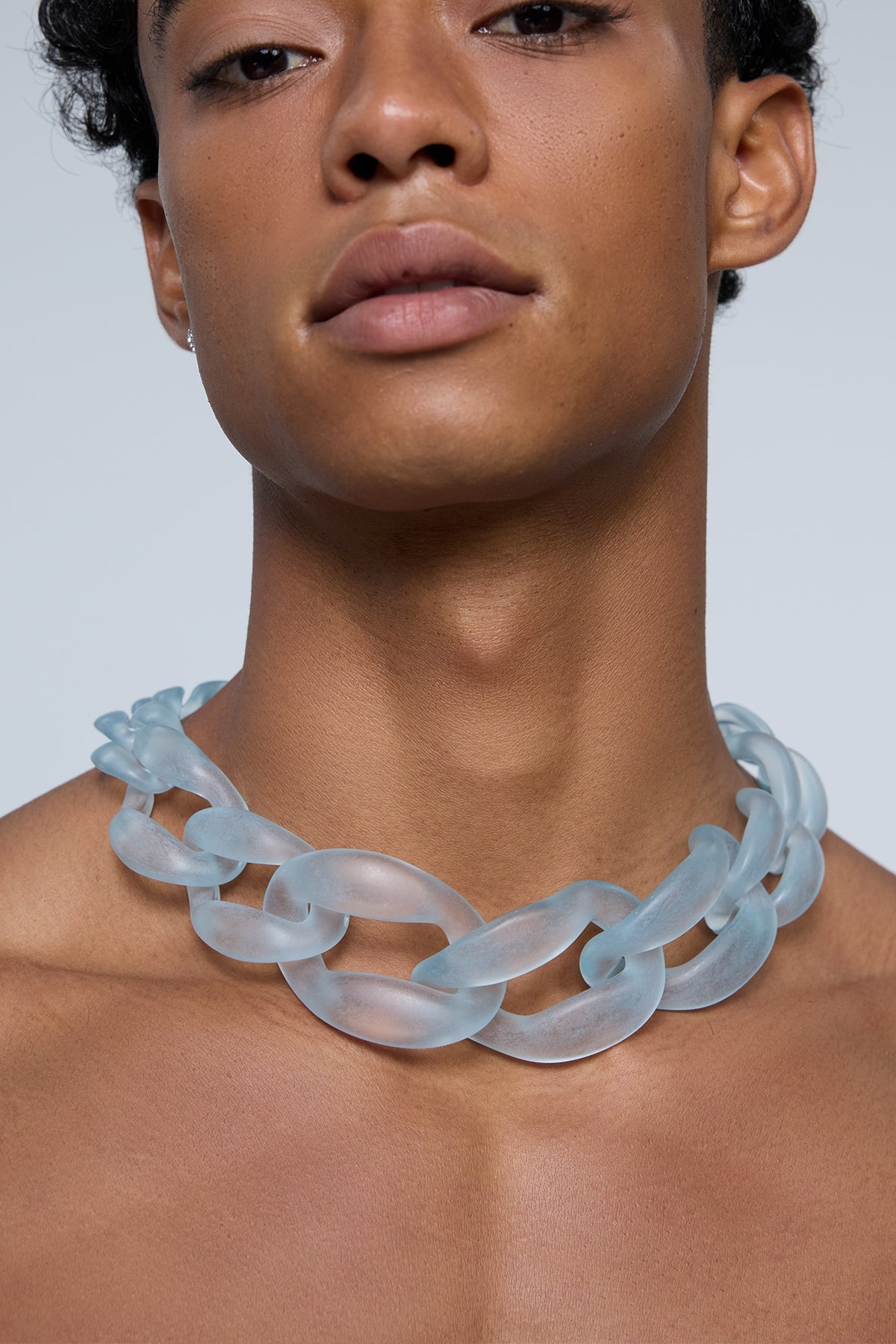 Lust Coil Acrylic Choker Blue