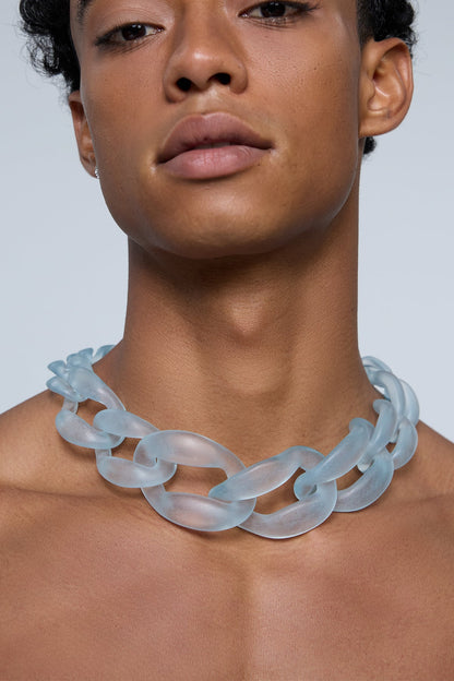 Lust Coil Acrylic Choker Blue