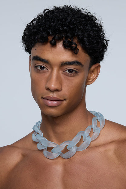 Lust Coil Acrylic Choker Blue