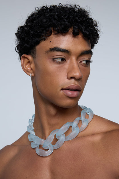 Lust Coil Acrylic Choker Blue