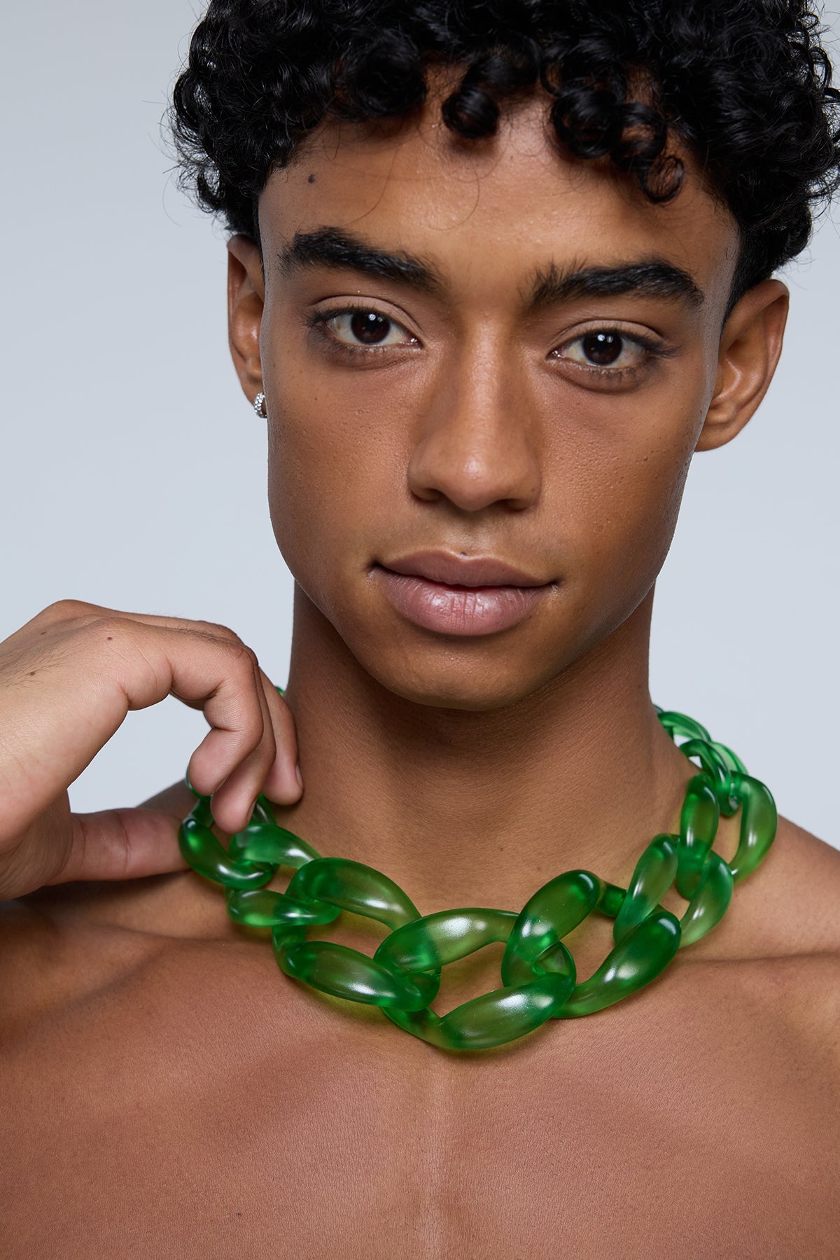 Lust Coil Acrylic Choker Green