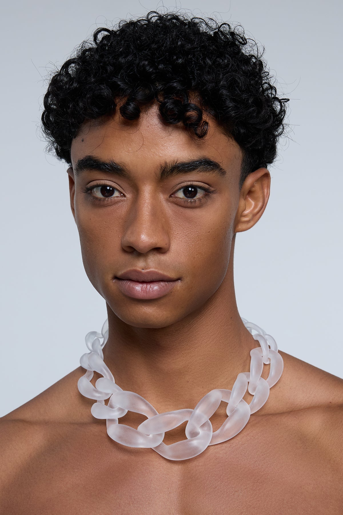 Lust Coil Acrylic Choker Grey