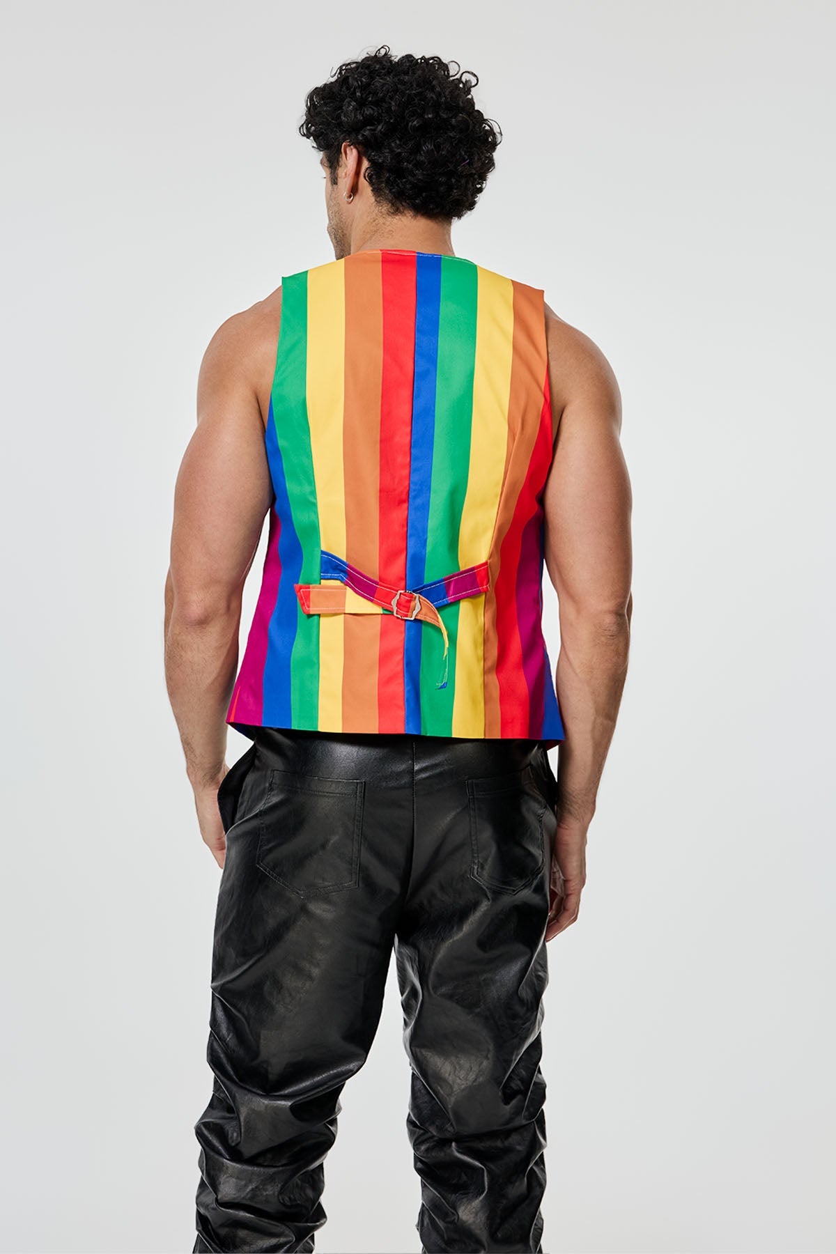 Lustre Hue Rainbow Print Vest