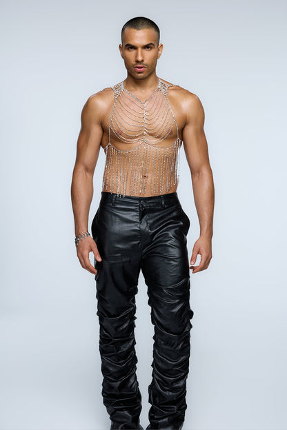 Luxe Refraction Fringe Chainmail Top