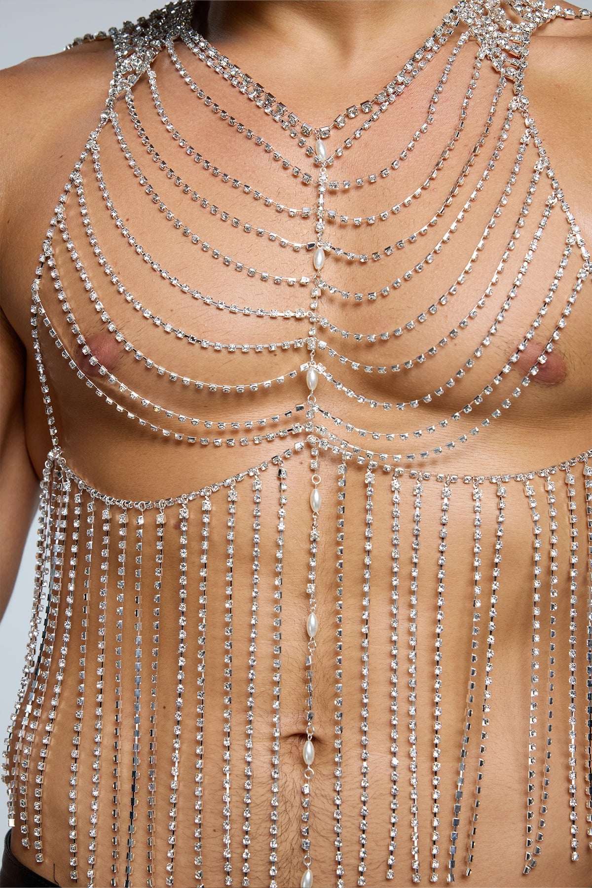 Luxe Refraction Fringe Chainmail Top