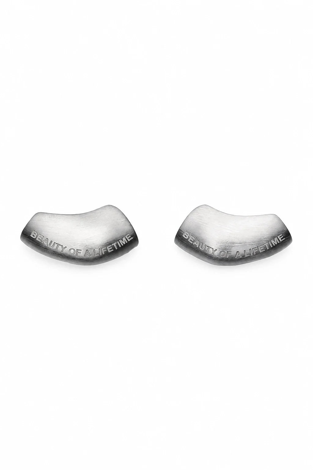 Modern Arc Earrings - Satin Finish Minimalist Jewelry,Unisex Style