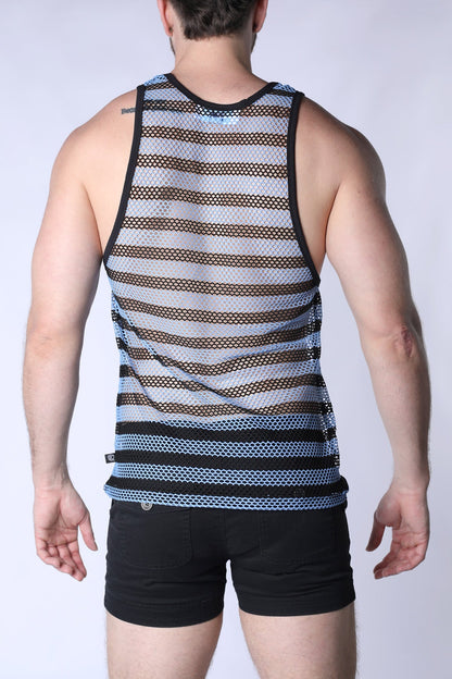 Mariner Mesh Stripe Tank Top