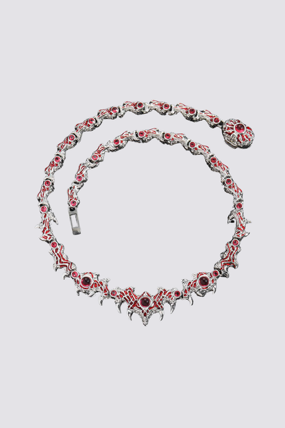 Metal Beam Parasitic Thorn Necklace