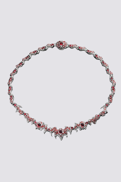Metal Beam Parasitic Thorn Necklace