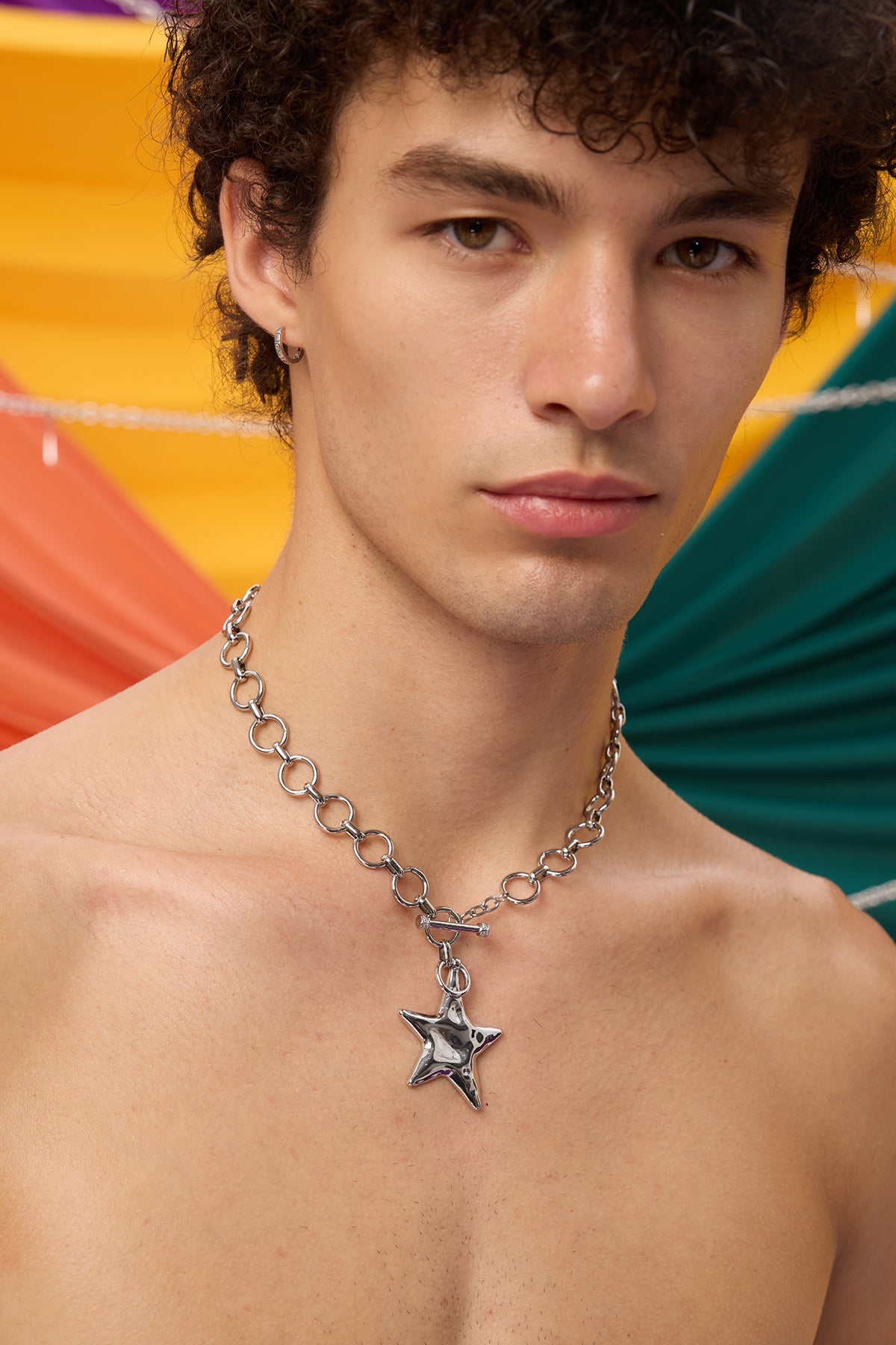 Metallic Balance Star Necklace