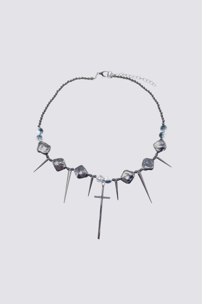 Metallic Poise Punk Necklace