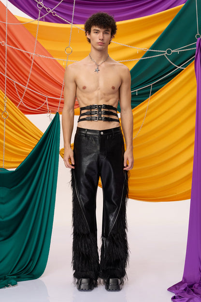Midnight Tie Triple Strap Belt