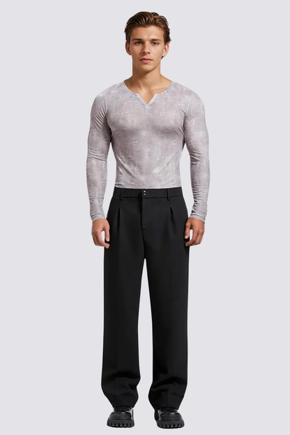 Mist Light Long Sleeve Mesh Top