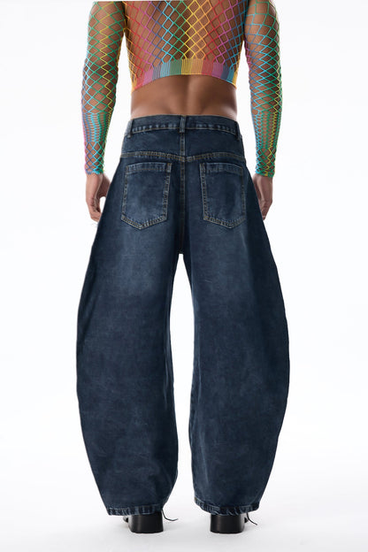 Motion Arc Star Wide Leg Jeans