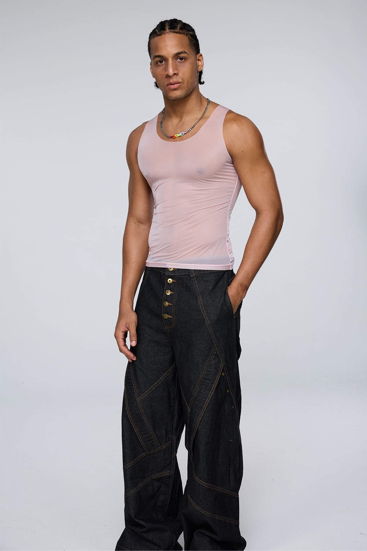 Muted Onyx Tank Top Pink