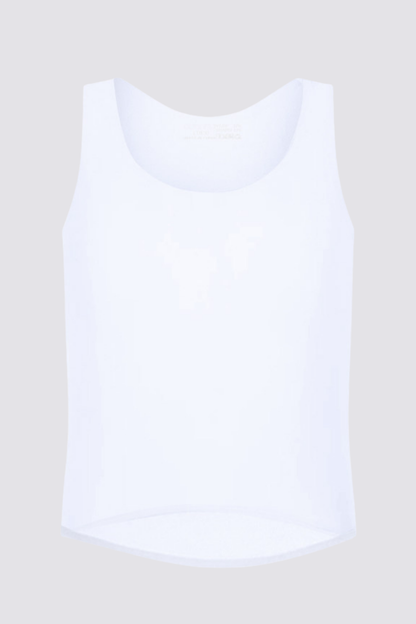 Muted Onyx Tank Top White