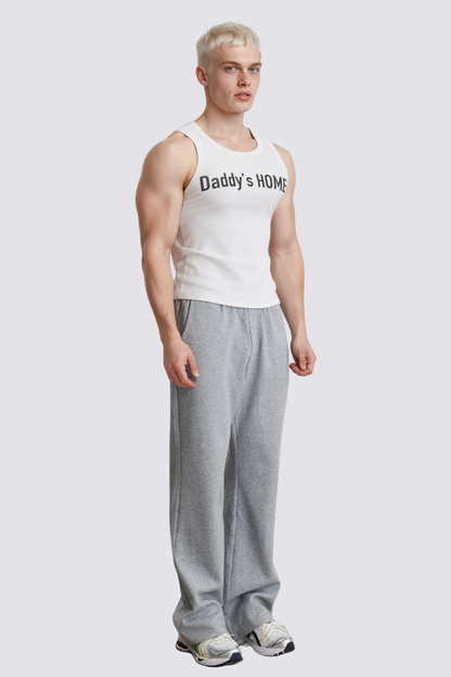 Muted Symbol Print Tank Top White
