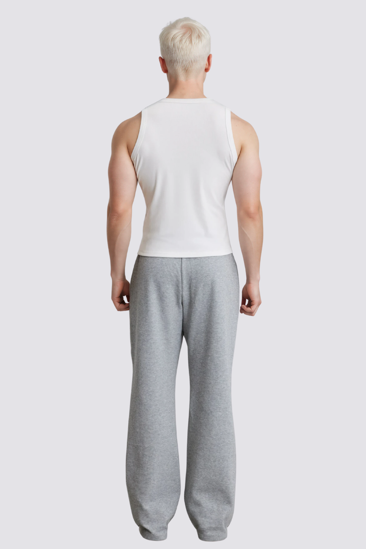 Muted Symbol Print Tank Top White
