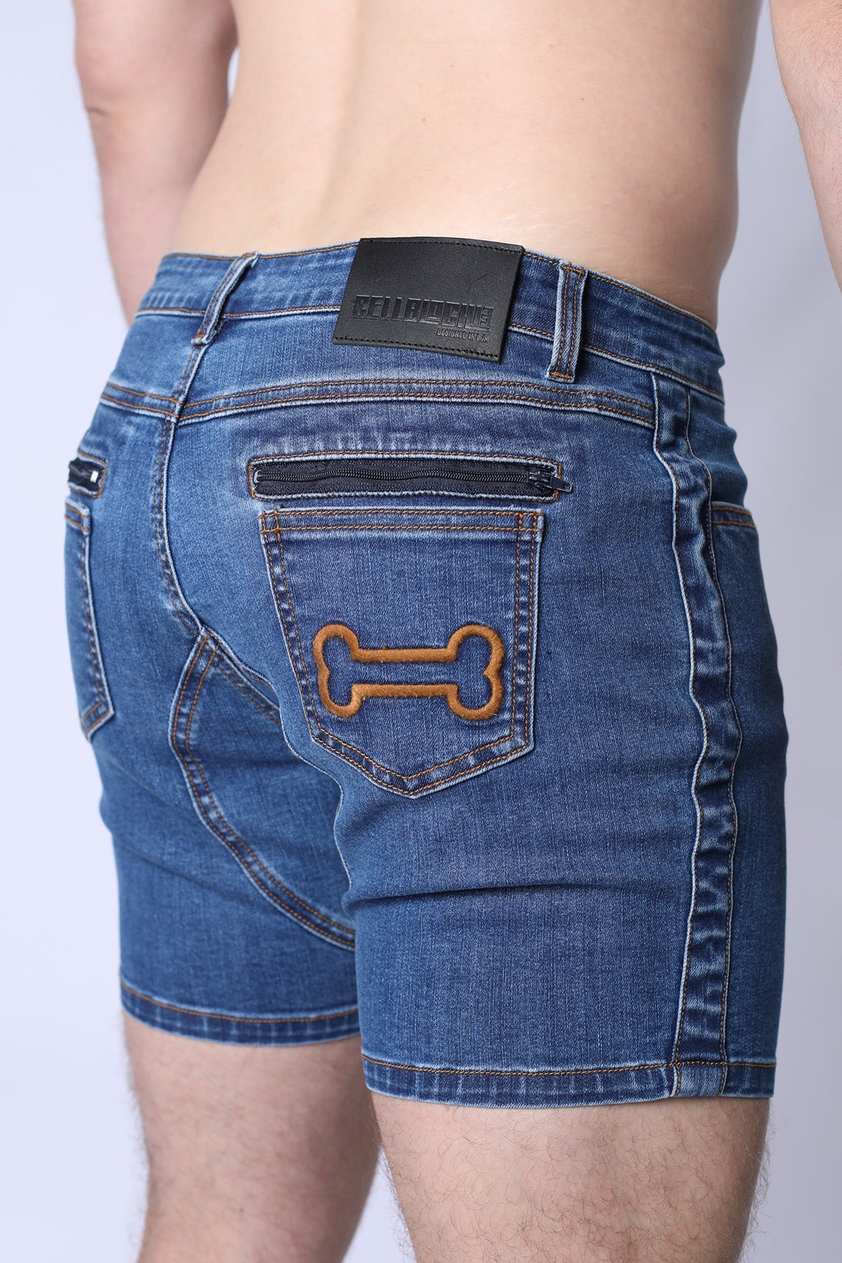 Muzzle Up Denim Zipper Short