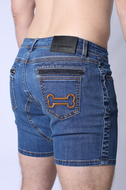 Muzzle Up Denim Zipper Short