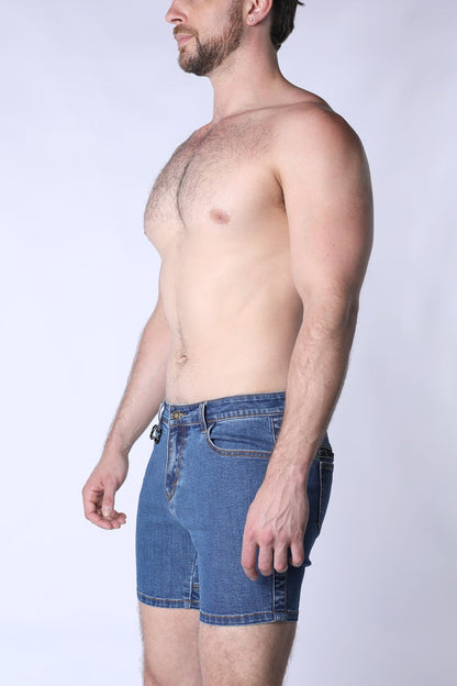 Muzzle Up Denim Zipper Short