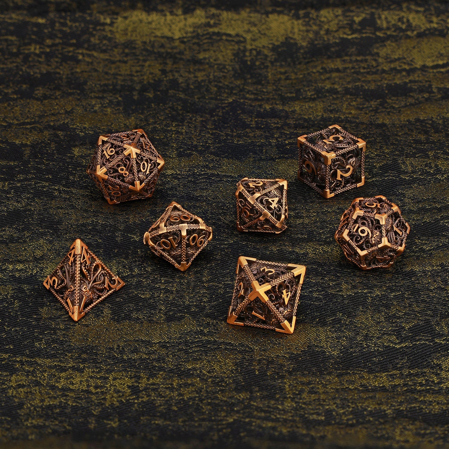 Octopus Metal Polyhedral Dice