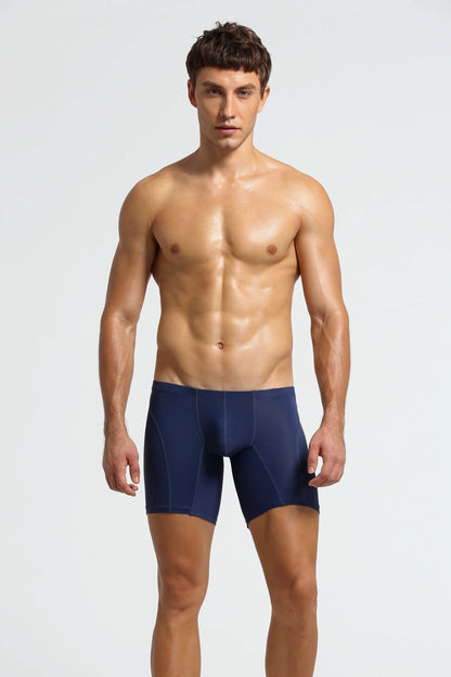 Men’s Long Boxer Shorts - Compression Fit, Soft & Stretchable