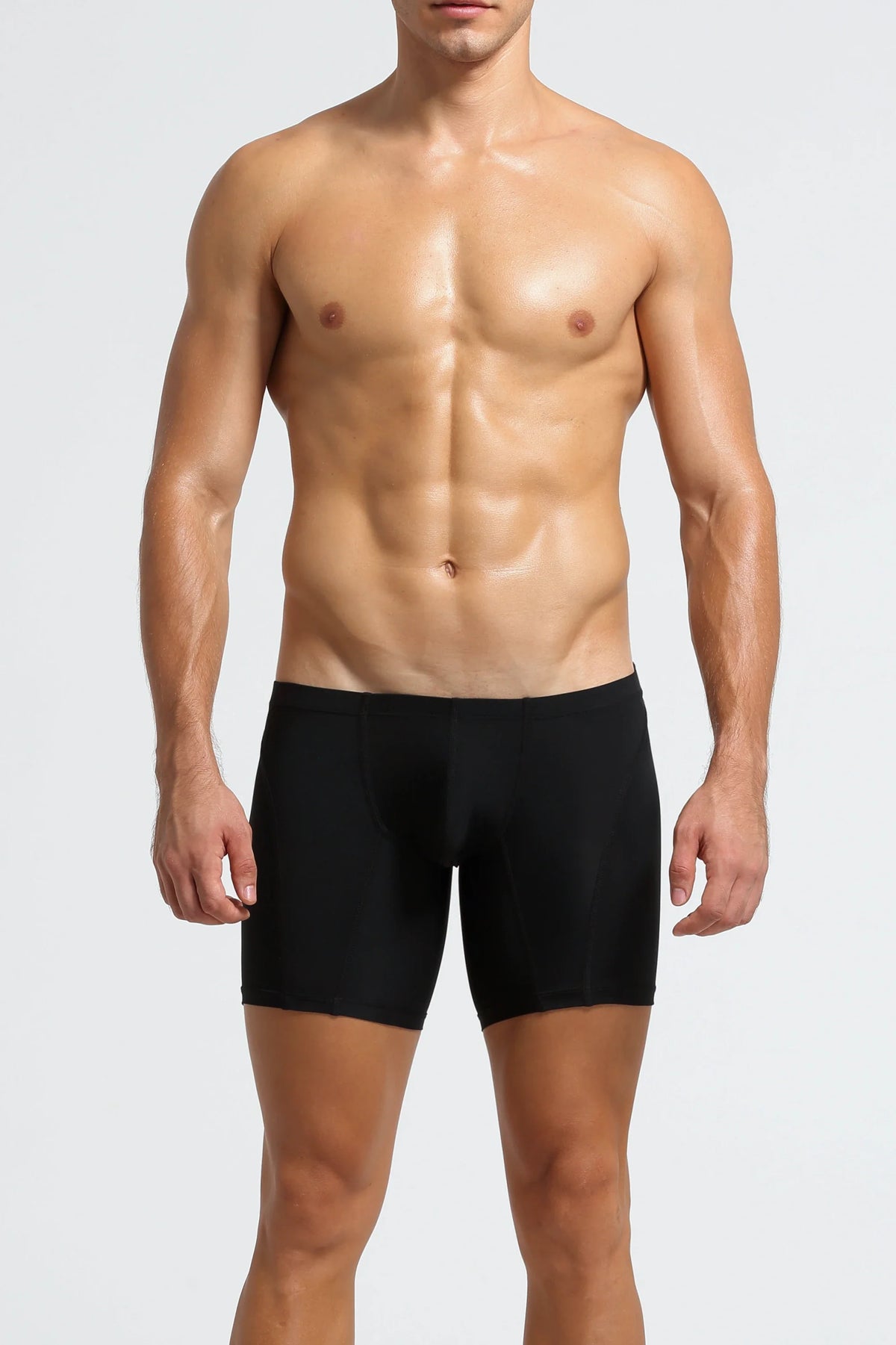 Men’s Long Boxer Shorts - Compression Fit, Soft & Stretchable