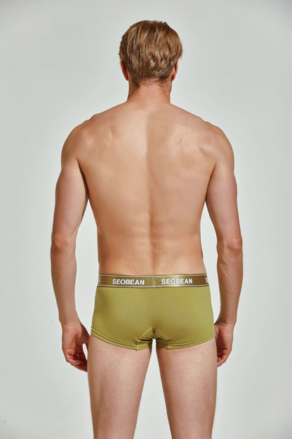 Pastel Cotton Boxer Briefs for Men
