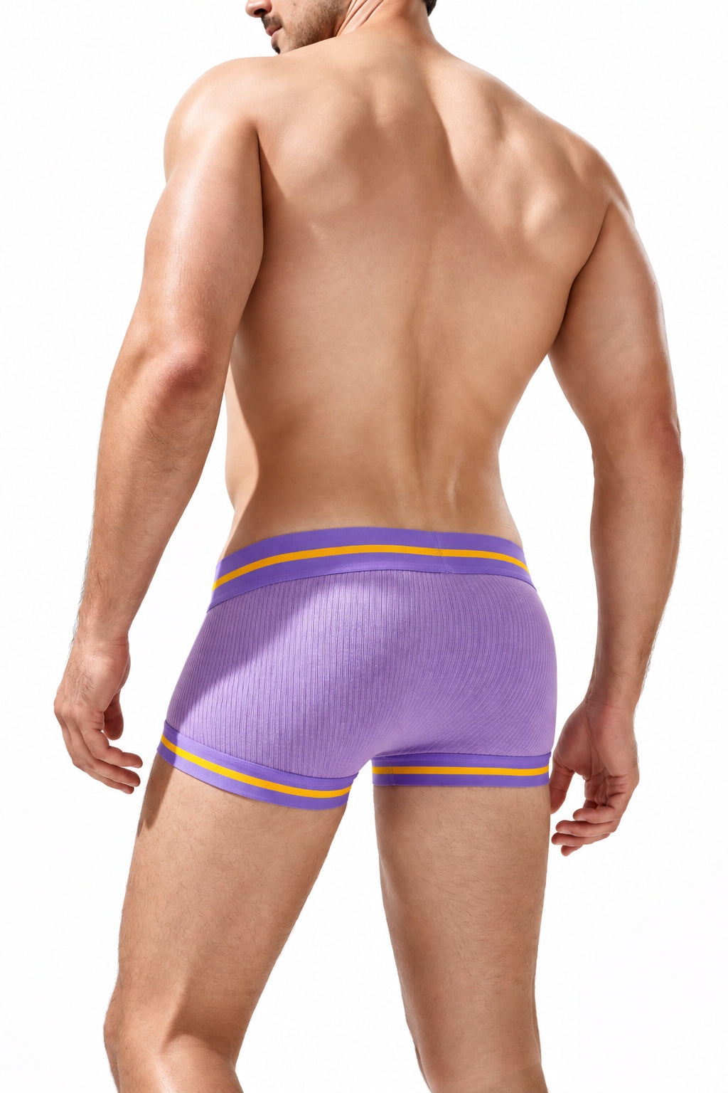 Men's Boxer Briefs , Breathable & Solid Colors