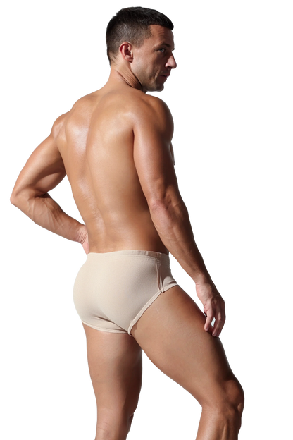 Men’s Solid Color Striped Briefs