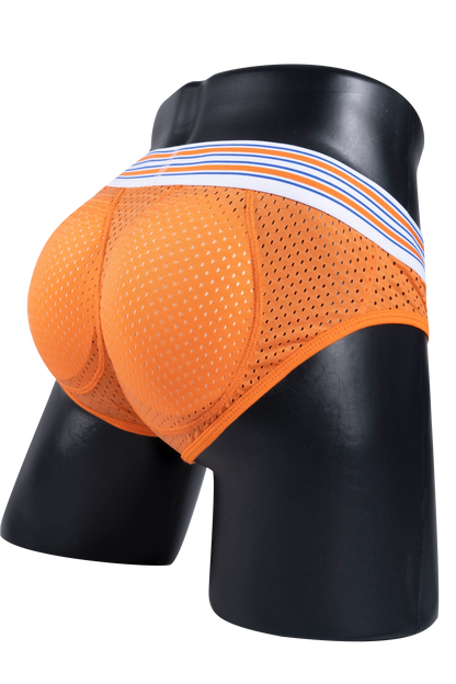 Men’s Mesh Briefs with Detachable Padding for Enhanced Shape