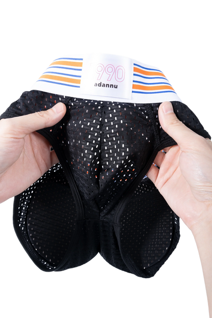 Men’s Mesh Briefs with Detachable Padding for Enhanced Shape
